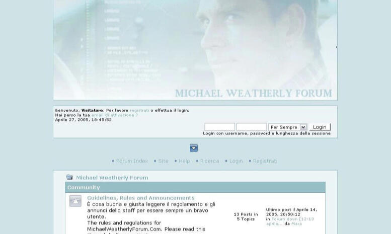 Michael Weatherly Forum