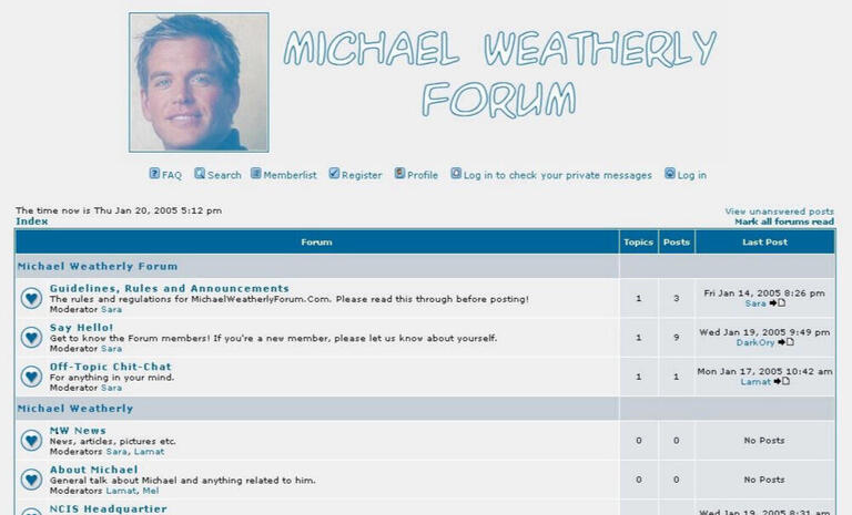 Michael Weatherly Forum